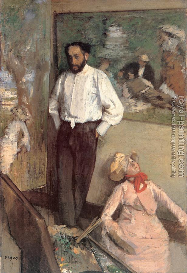 Edgar Degas : Portrait of the Painter Henri Michel-Levy